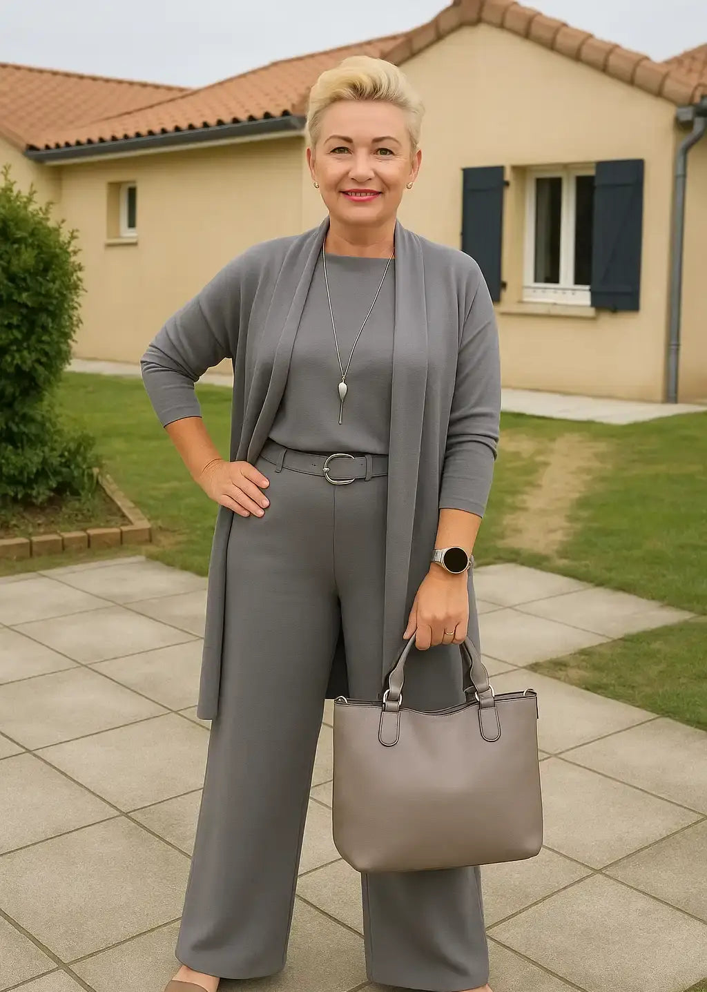 Cardigan top and pants