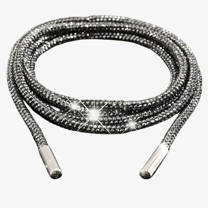 Lacets Strass "Black Spark"