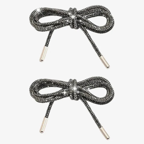 Lacets Strass "Black Spark"