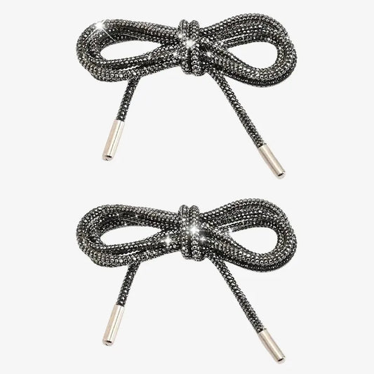 Lacets Strass "Black Spark"