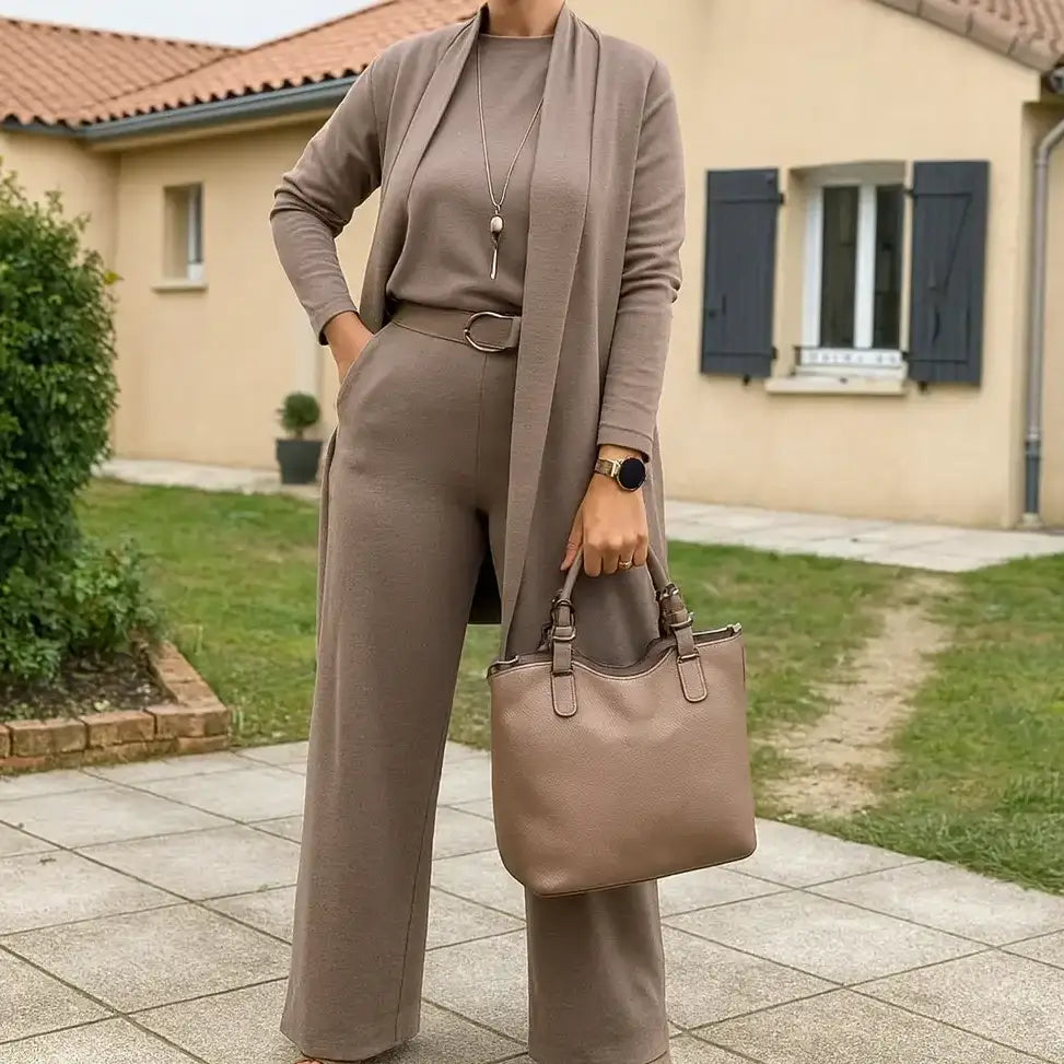 Cardigan top and pants