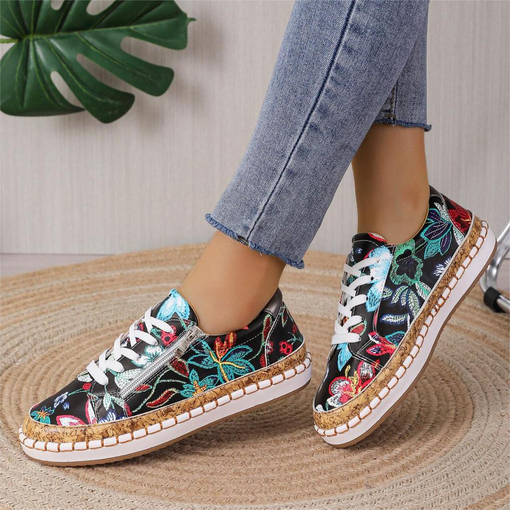 Chaussures fleuries confortables